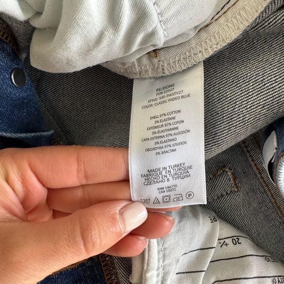 RE/DONE Comfort Stretch High Rise Stove Pipe Jeans - Picture 7 of 10